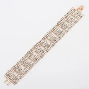 ZWB156 di alta qualità di moda strass bracciale donna Bling strass bracciale all'ingrosso di gioielli europei e americani