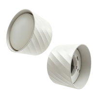 Plafonnier LED moderne GX53 IP44 à montage en saillie ou encastré, spot orientable à température de couleur réglable et intensité variable pour la maison