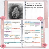 Pages de Rechange pour Agenda A5 – Inserts Quotidiens, Hebdomadaires et Mensuels pour Classeur à 6 Anneaux – Recharges de Planners Non Datés – Papier de Rechange pour Liste de Tâches