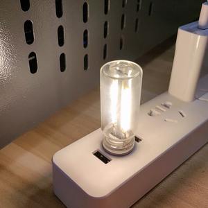 Lampe de nuit LED à commande tactile USB, lumière d'ambiance, ampoule Edison, lampe à incandescence, ampoule à filament LED, décoration de chambre à coucher, bricolage - Product Image 5