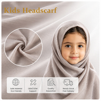 A7 Vente Chaude Tissu Satiné Respirant pour Enfants Léger à Carreaux et Rayures en Polyester pour Hijab Quotidien et Tenue Scolaire