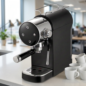 Machine à expresso à commande tactile économique avec fonction pré-infusion, 120V norme américaine |   Machine à café rétro pour la maison 15 bars - Product Image 3