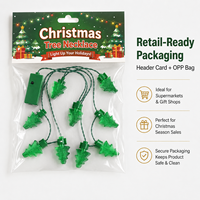 Collier lumineux festif à 9 LED, 98 cm, avec motifs Cœur, Trèfle, Sapin de Noël, Étoile et Ampoule, pour fêtes, durable, style 'Ugly Sweater'