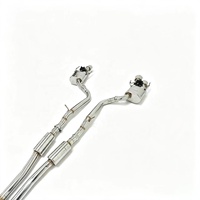 UML pour Lexus pour 5.0L, tuyau en X poli miroir de 1,5 mm d'épaisseur, échappement sport en acier inoxydable 304 avec soupape, silencieux Valvetronic Catback