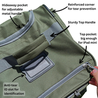 Sac de voyage à roulettes 29 pouces vert, sac à bagages professionnel robuste pour l'extérieur avec 8 poches, sac de sport à roulettes