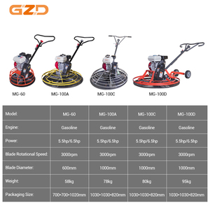 GZDカスタマイズ100型ガソリンコンクリートフィニッシャー5.5HPスムースコンクリート道路床面パワートロウェルマシン - Product Image 2