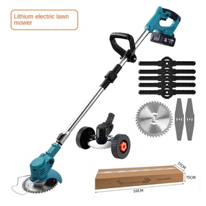 21V Rechargeable Lithium Battery Foldable Lawn <b>Mower</b> Small Multifunctional Weeder for Household Use Cross-Border DIY ODM-017 Hei - Product Image 2