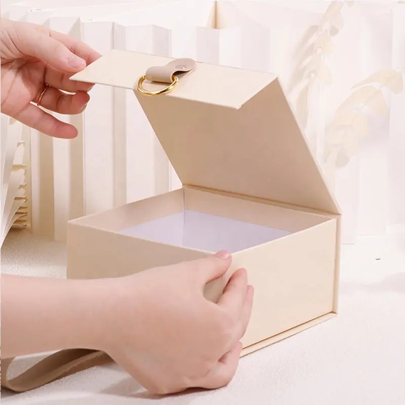 Confezione in scatola di manifattura Logo personalizzato stampato nero madre padre avvolgente scatola regalo fiore confezione per regalo