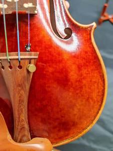 Violon artisanal anti-grain antique 1/32-4/4, fabriqué par un maître luthier, avec de superbes grains clairs et un manche à belle veine, violon de qualité supérieure - Product Image 5