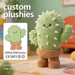 Piante in Peluche Personalizzate, Vendita Diretta dalla Fabbrica, Giocattoli in Peluche a Forma di Piante Verdi su Misura - Product Image 1