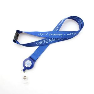 Custom Durable Retractable Spring Loaded United Airlines <b>Lanyard</b> - Product Image 1