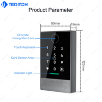 Système de contrôle d'accès multi-portes TEDITON TTlock Wifi étanche IP66 avec lecteur de carte, RFID, biométrique et code QR