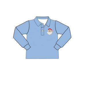 Pull smocké en molleton bleu marine <span class=keywords><strong>pour</strong></span> garçon, Design personnalisé <span class=keywords><strong>pour</strong></span> enfant garçon, hiver, noël - Product Image 4