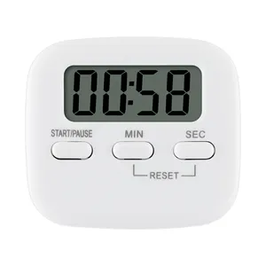 Temporizador de pared de plástico ABS para entrenamiento, mini temporizador de cocina electrónico para superficie, 99 min. Y 59 segundos, CE RoHs