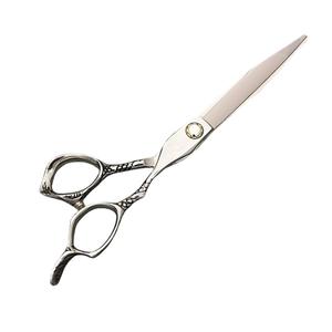 กรรไกรตัดผมมืออาชีพ 6.5 นิ้ว สแตนเลสสตีล สำหรับคนถนัดขวา อุปกรณ์ร้านเสริมสวย ใบมีดแบน ดีไซน์มาตรฐาน - Product Image 2