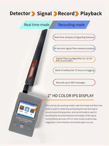 <span class=keywords><strong>Détecteur</strong></span> <span class=keywords><strong>de</strong></span> <span class=keywords><strong>caméra</strong></span> <span class=keywords><strong>espion</strong></span> RF filaire pour voiture XSH 10 Mhz à 4 Ghz avec alarme sonore à batterie Noir DS 996pro - Product Image 2