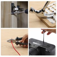 Ensemble d'outils multifonctions 30 en 1 de vente chaude avec boîte de grande capacité Kit d'outils de combinaison de matériel professionnel