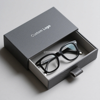 Boîte d'emballage pour lunettes de soleil imprimées élégantes, vente chaude, en carton, personnalisée, avec logo