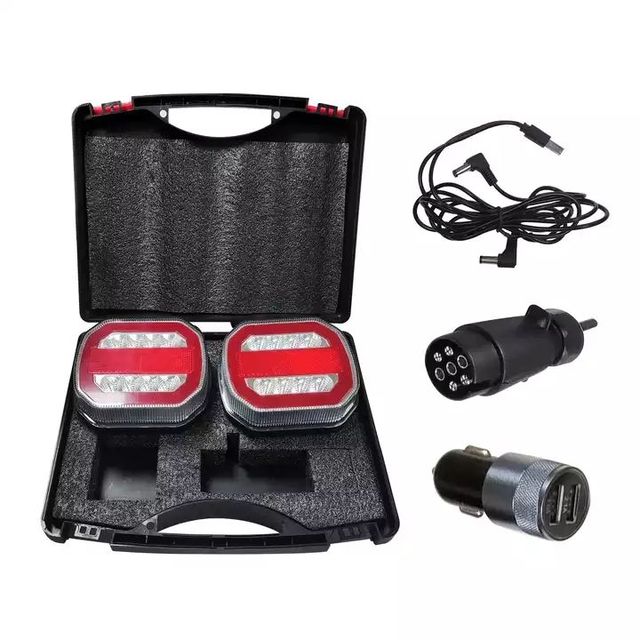 12/24v Wireless Magnetic Led Rear Tail Lights Towing Led Light Red Marker Trailer Lights