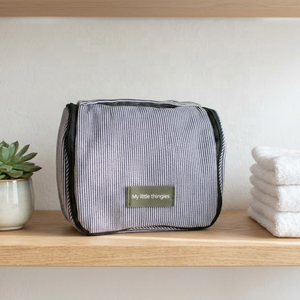 Trousse de <span class=keywords><strong>Maquillage</strong></span> en Coton <span class=keywords><strong>Teint</strong></span> Fil à Rayures Tendance, Sac de Voyage de Luxe Suspendu pour Articles de Toilette, Organisateur pour Femmes et Hommes, Trousse de Lavage pour Cadeau Promotionnel (GWP) - Product Image 1