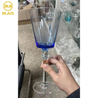Vaatwasser Veilig Glaswerk Witte Rode Wijn Glazen Beker Blauwe Drink Wijn Beker Voor Bruiloftsfeest Evenement Verhuur
