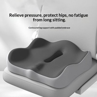 Coussin de chaise de bureau et de siège de voiture avec mousse à mémoire de forme à rebond lent, soutien des hanches et du coccyx