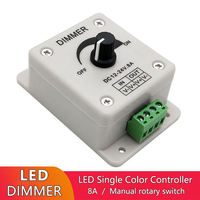 SY LED gradateur DC 12V 8A luminosité réglable pour lampe ampoule bande pilotes plastique 3 ans de garantie