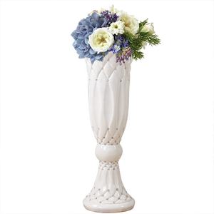 Vases en fibre de verre pour la <span class=keywords><strong>maison</strong></span>, pot de fleurs blanc pour décoration, grand jardinière de jardin haut de gamme - Product Image 2