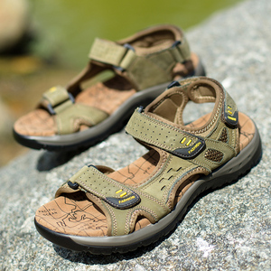 Sandalias Deportivas de Verano para Hombre 2025, Antideslizantes, Cómodas, de Cuero Genuino - Product Image 4