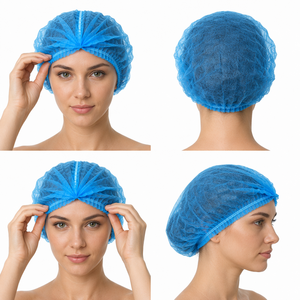 Casquette non tissée certifiée CE pour l'industrie alimentaire, légère, élastique, confortable, stérile, respirante, vente en gros, fabricant chinois - Product Image 1