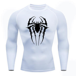 Camiseta Deportiva de Manga Larga de Secado Rápido para <span class=keywords><strong>Hombre</strong></span>, Camiseta de Compresión con Cobertura Completa de Manga para Gimnasio, Ropa Deportiva Ajustada - Product Image 2