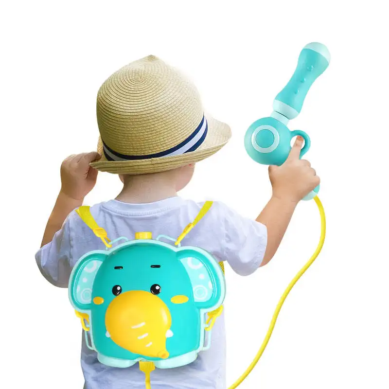 Mainan musim panas ransel anak lucu, mainan pistol air gajah bebek Super Soaker pantai olahraga luar ruangan meriam air