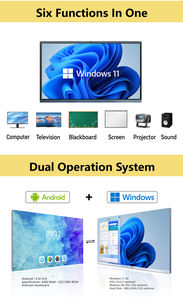 Pizarra Interactiva Inteligente GHOT de 75 Pulgadas 4K con 40 Puntos Táctiles, Sistema Operativo Dual, Montaje en Pared para Aulas Escolares - Product Image 4