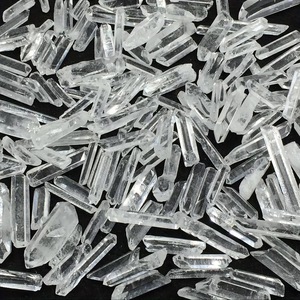 Vente en gros de baguettes de quartz clair, cristaux de graines de Lemuria, pierres semi-précieuses artisanales, style bohème, Feng Shui, guérison, décoration intérieure, cadeau DIY - Product Image 1
