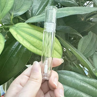 4ml AS Botella de brillo de labios de maquillaje de plástico redondo Tubo de brillo de labios transparente fino y grueso con varita