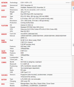 Teléfono Inteligente 13c 4G con CPU Octa Core, Android 9 OS, 6+128 GB, Español, Inglés, Francés, Alemán, Carga Inalámbrica, Pantalla LCD de 6.7'', 5000 mAh - Product Image 3