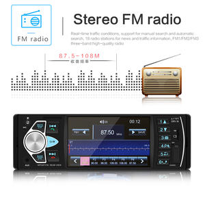 BQCC Stéréo Audio de Voiture à Écran Tactile de 4,1'' FM BT USB AUX Lecteur Multimédia MP5 <span class=keywords><strong>pour</strong></span> Voiture Caméra de Recul Universelle <span class=keywords><strong>Autoradio</strong></span> 1DIN AM - Product Image 3