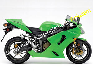 Para Kawasaki Ninja 05-06 <span class=keywords><strong>636</strong></span> Kit de carenado ZX-6R 2005 <span class=keywords><strong>2006</strong></span> ZX 6R <span class=keywords><strong>636</strong></span> <span class=keywords><strong>ZX6R</strong></span> verde de la motocicleta piezas de carrocería - Product Image 1