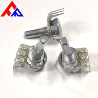 Fanrui RK166NV04 Series Single Gang 3-Pin 16mm Rotary Volume Control 10k-50k Linear Carbon Film Potentiometer 20% Tolerance