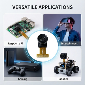 Özelleştirilebilir 24 Bit Renkli 30fps 1600x1200 2MP <span class=keywords><strong>2</strong></span>.85mm Odaklı Esp32 Ov2640 Kamera Modülü, ESP32 Geliştirme Kartı için - Product Image 5