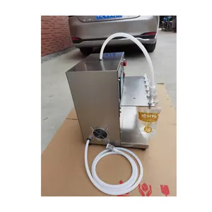 Small Business Scale Semi-automatic Horizontal Self Suction Stand Up Pouch Filling Machine Juice Jam Chocolate Filling Machine