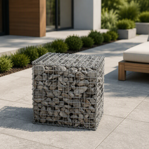 Caisse en <span class=keywords><strong>gabion</strong></span> soudée, galvanisée, remplie de galets, pour la décoration de jardin, durable, différentes tailles, taille personnalisée selon vos besoins - Product Image 1
