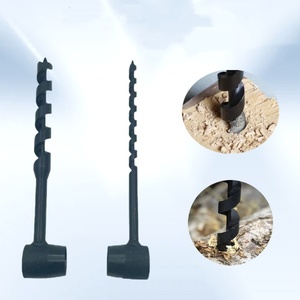 Lot de 4 tarières manuelles en acier au carbone, perceuse à bois portative, outil de survie autotaraudeur, pour bushcraft et travail du bois en extérieur - Product Image 6