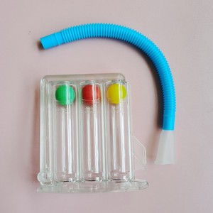Système de mesure de l'haleine à 3 balles Exerciseurs de fonction pulmonaire lavables Durable Léger <span class=keywords><strong>pour</strong></span> l'amélioration Équipement de rééducation - Product Image 3