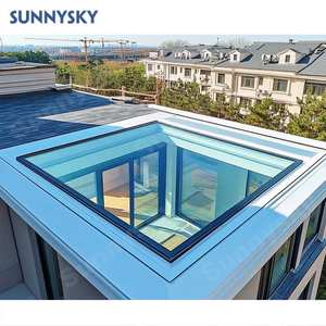 Sunnyskyカスタマイズモダンアルミフレーム自動天窓屋根防音二重ガラスホテルレジデンス用 - Product Image 1