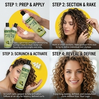 Gel hydratant et définissant pour cheveux bouclés et frisés, crème pour boucles, marque privée
