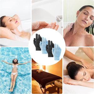 Guante de Baño Exfoliante de Doble Cara Multicolor Personalizado al por Mayor, Guantes de Ducha de Nailon para Spa de Belleza - Product Image 3