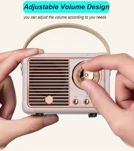 רטרו hifi סטריאו bt v5.0 רמקול נייד אלחוטי אלחוטי רמקול וינטג 2 (2.0) 5w פלסטיק 3w dc מלא טווח 50hz-20khz-20khz - Product Image 5