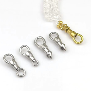 Connecteur pivotant à mousqueton en acier inoxydable DF24 pour la pêche, trou intérieur rond de 23-25,5 mm, accessoire durable, vente en gros - Product Image 2