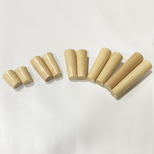 Rubberwood Furniture <b>Legs</b> Conical Wood <b>Sofa</b> Table Stool Feet 8 To 70 Mm Easy Installation Chinese Style - Product Image 1